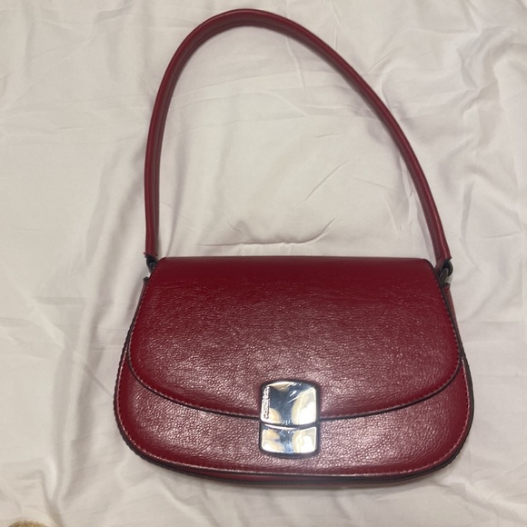Calvin Klein Handbags - Calvin Klein Alina Shoulder Bag Red clasp closure  compact and sophisticated EUC